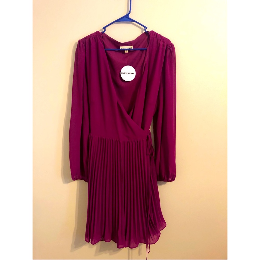 Magenta Wrap Dress
